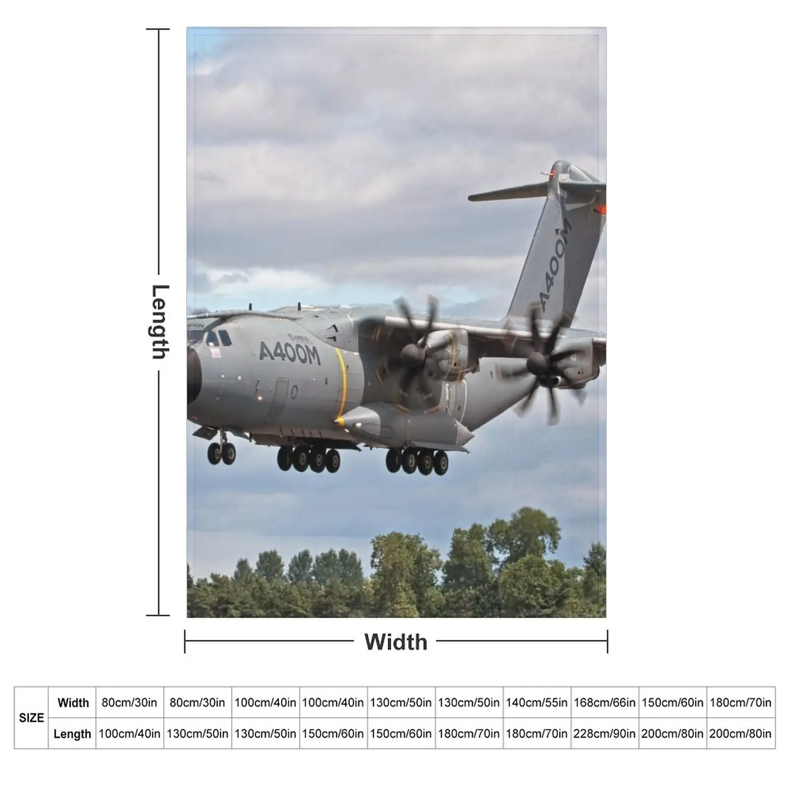 Airbus A400M Throw Blanket Soft Plush Plaid decorative Furry Giant Sofa Blankets