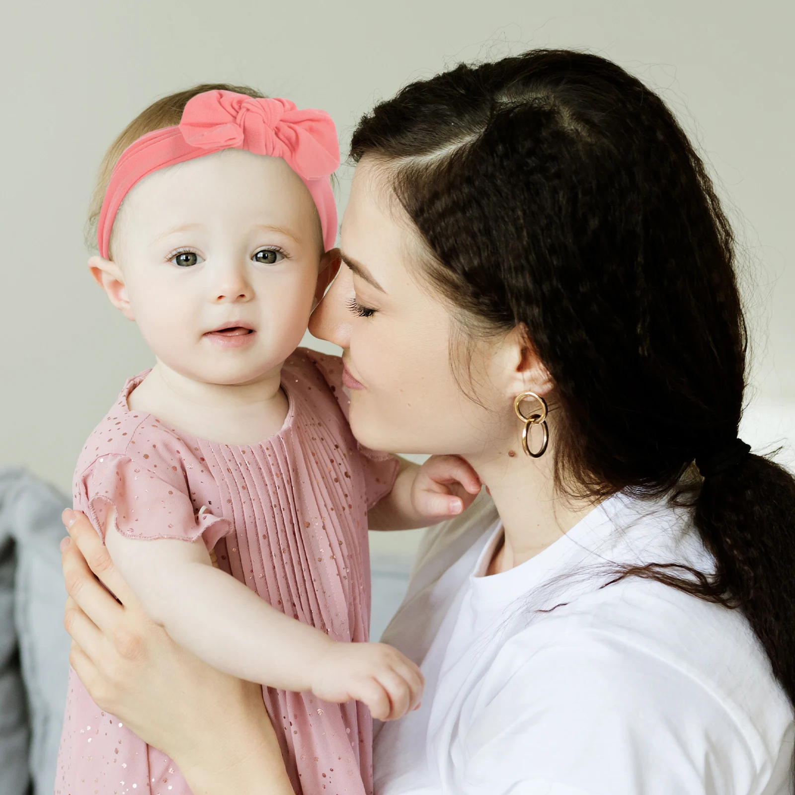 

6Pcs Baby Headbands Cute Bow Elastic Nylon Toddler Infant Girl Hair Accessories for Party Photography Baby Headbands