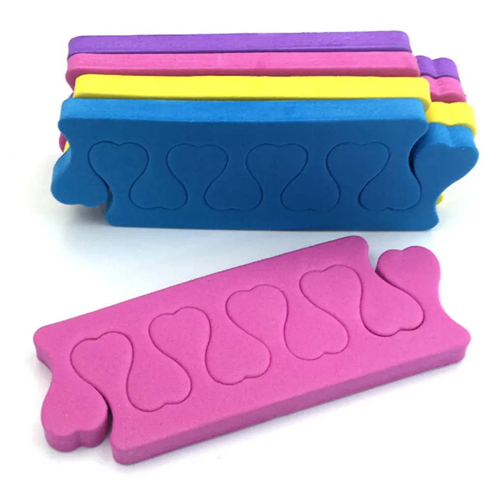 

100Pcs Foam Toe Separators Pedicure Nail Art Finger Separator Soft Sponge Material for Protecting Wet Polish Quick Drying Access
