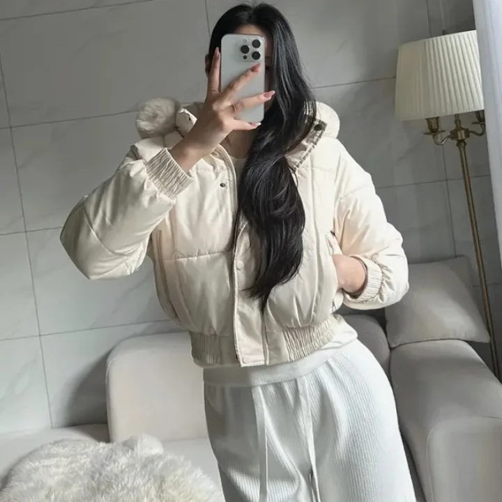 

Женское шикарное модное хлопковое пальто с капюшоном на молнии, теплое пальто на подкладке Fce, топ с длинным светом