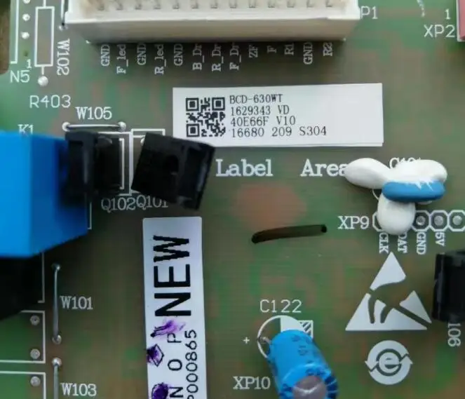 للثلاجة اللوحة الأم لوحة الكمبيوتر BCD-518WKS1HY BCD-630WXS BCD-630WT 1629343   جزء الثلاجة