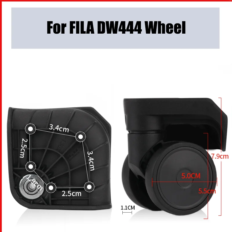 

For FILA DW444 Universal Wheel Replacement Suitcase Smooth Silent Shock Absorbing Wheel Accessories Wheels Casters Repair