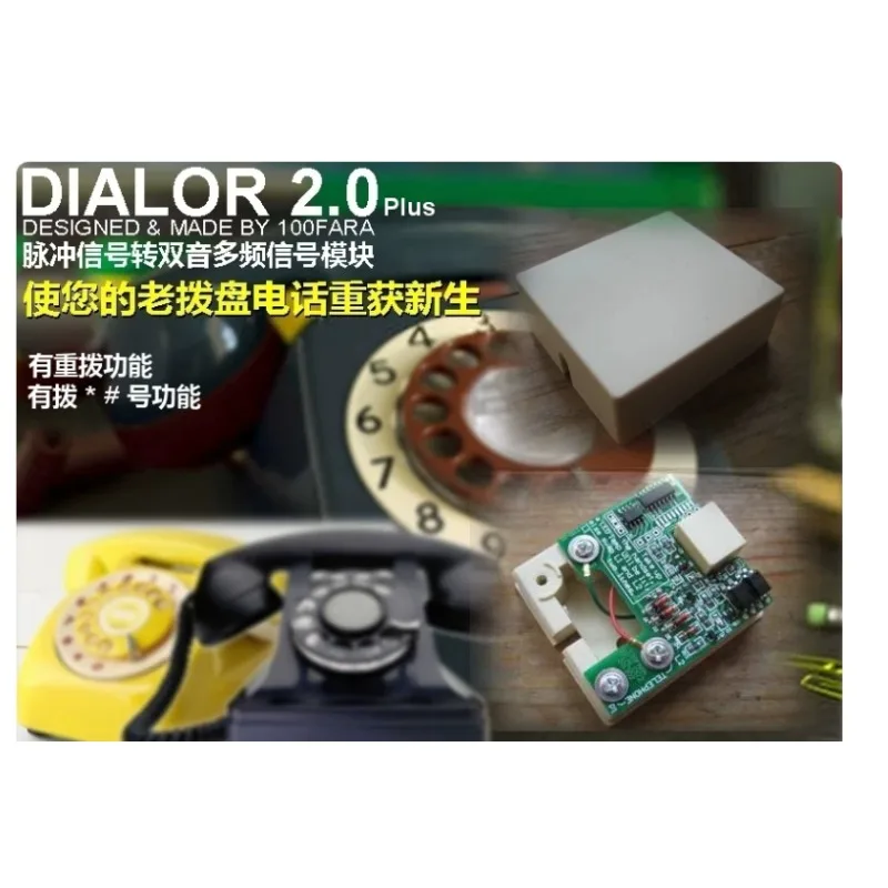Pulse DTMF Converter for Vintage Rotary Phones Converts Pulse Dial Signals for Modern Digital Telephone Lines Stable Signal