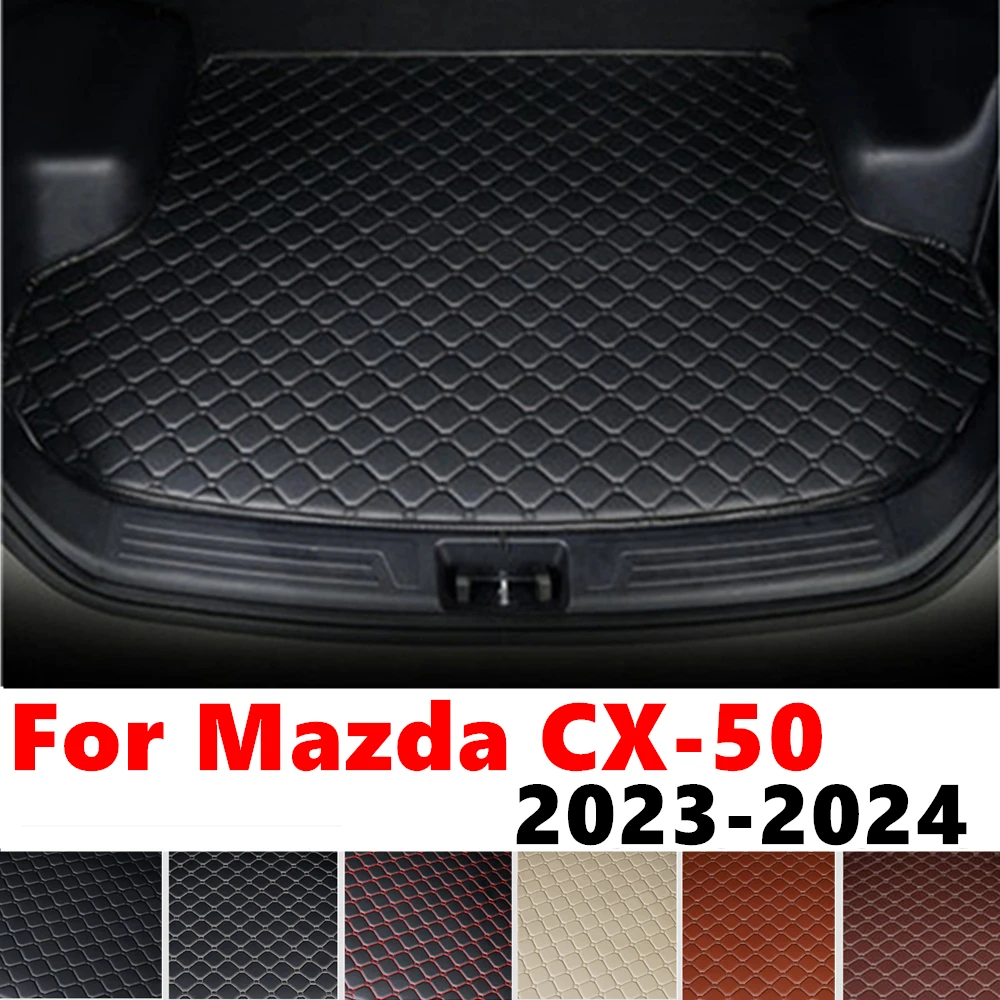 

Коврик для багажника автомобиля Mazda CX-50 CX50 2024 2023, задний грузовой вкладыш, защитная крышка, аксессуары для салона автомобиля, задняя багажная накладка