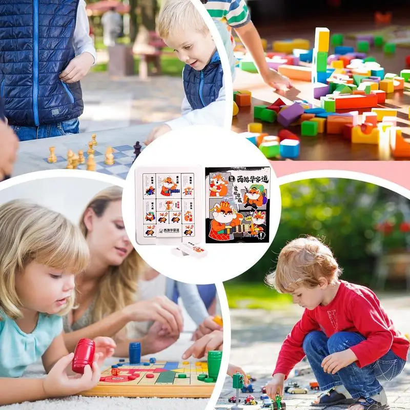 أحجية الصور المقطوعة المغناطيسية الملونة التفكير المنطقي لعبة تدريب مضحك التعليم المبكر أداة التعلم ألعاب السفر الطفل للبنين