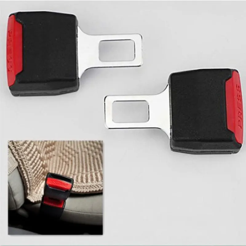 1pc Creative Safety Seatbelt Lock Buckle Plug Black Car Seat Belt Clip Extender ремень безопасности Thick Insert Socket