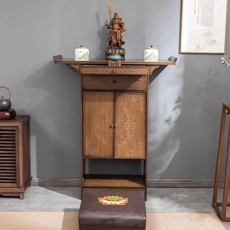 Buddhist shrine offering table Buddhist platform household economical Zhongtang incense case Guanyin God of Wealth offering tabl