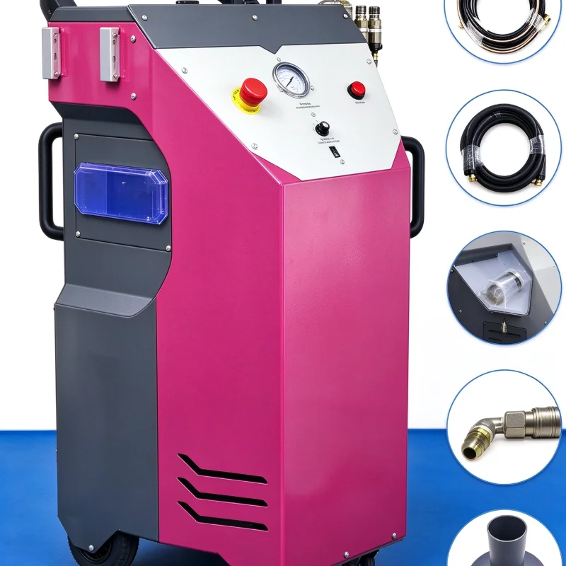 Ready To Ship Transparent Block Ice Maker, Dry Ice Blasting Equipment, Outperforms Sandblasting for Industrial Mold Cleaning