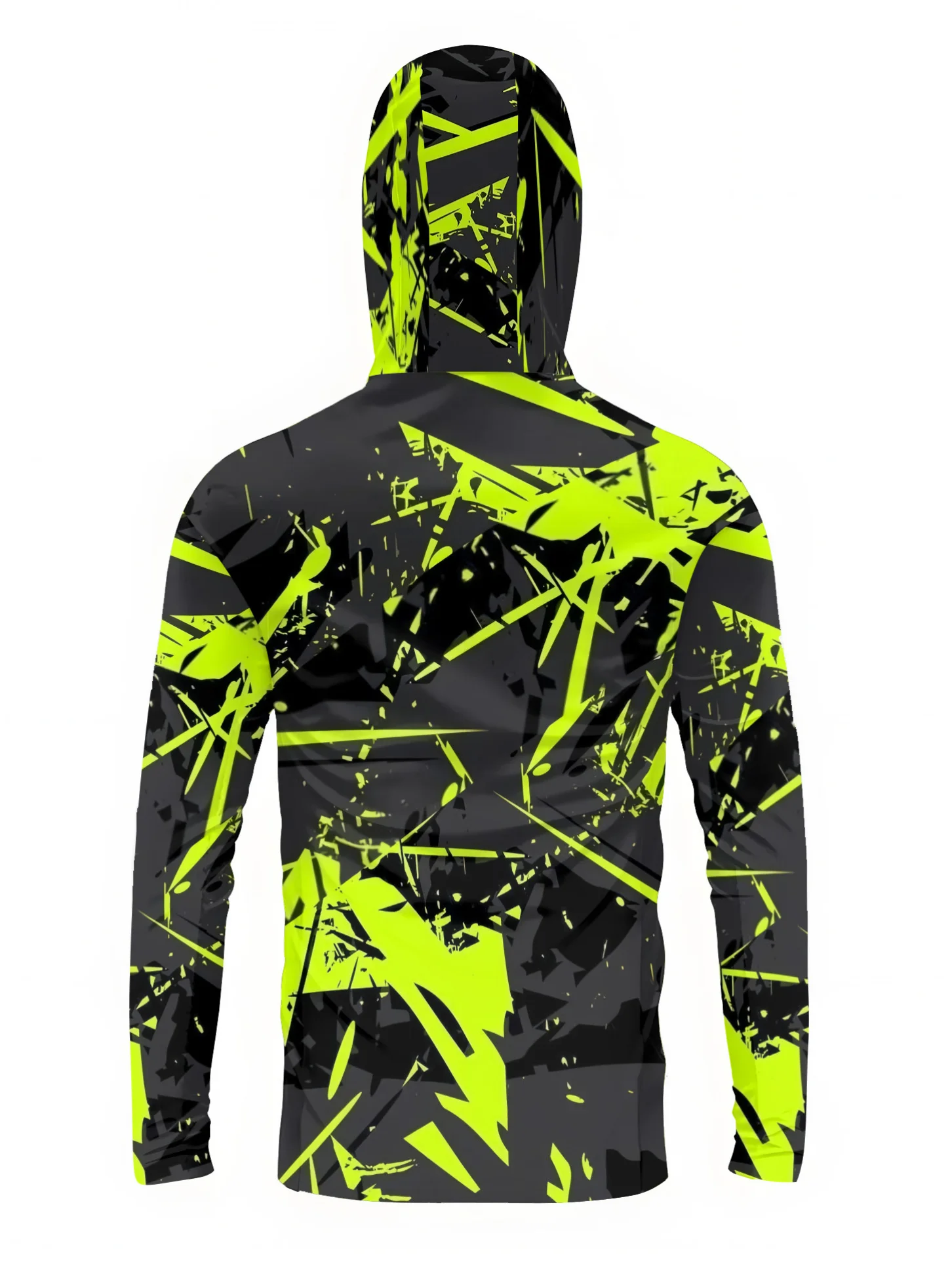 Fishing Shirts Men Sun Protection Hoodie Mask All-in-one Fishing Clothing Ropa Pesca Hunting Camping Angling T-shirt image 5