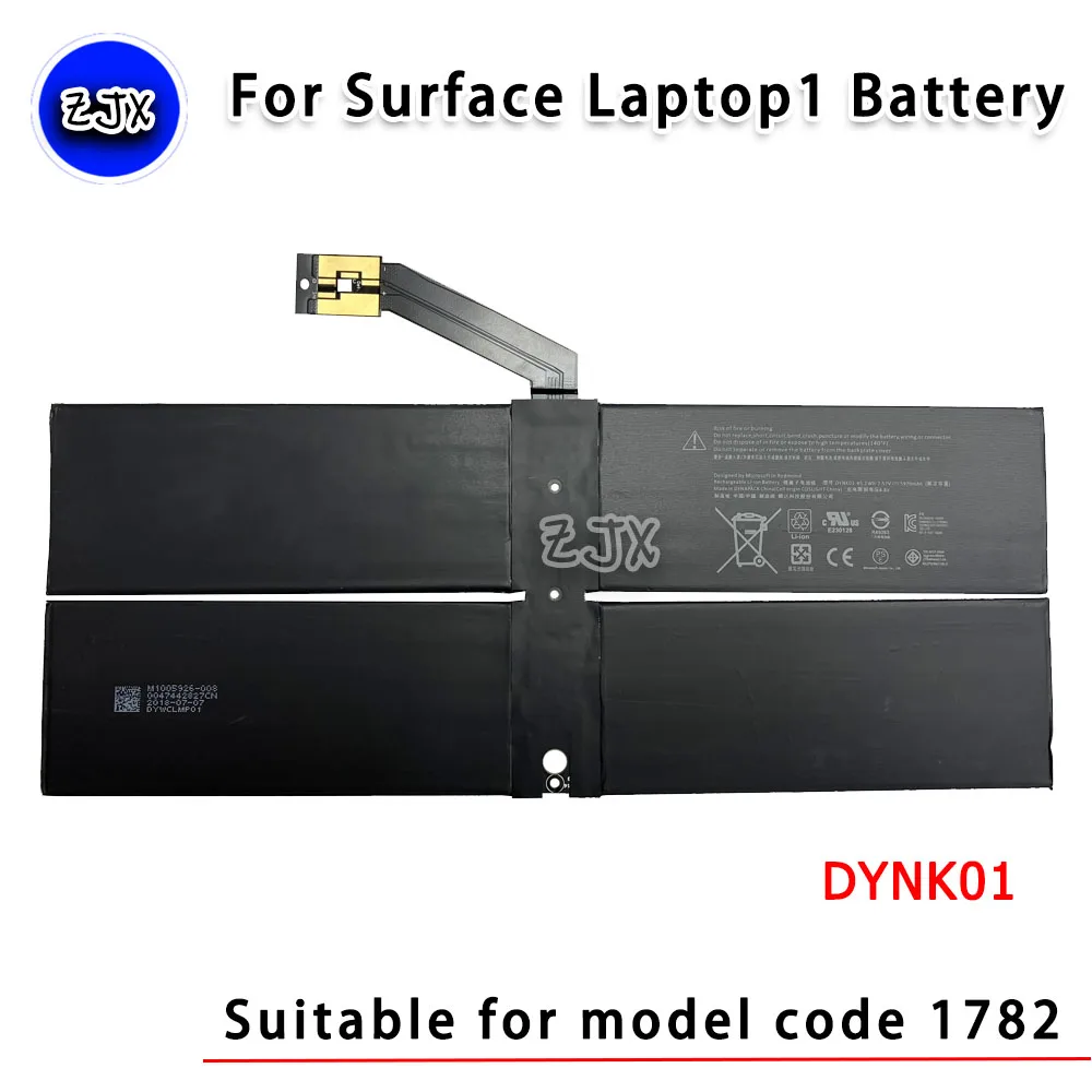 For Microsoft Surface Laptop1 Battery 1782 Notebook Battery Bent Cable DYNK01 Original