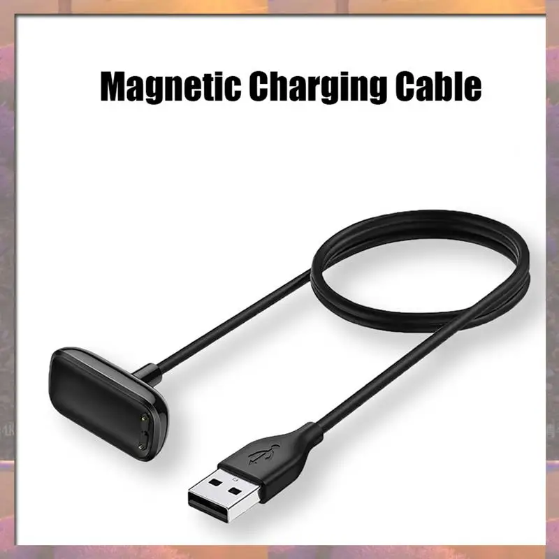 أفضل بيع لـ Fitbit Charge 5/Luxe USB كابل شاحن مغناطيسي لاسلكي جهاز شحن محول محمول ملحقات الساعات الذكية