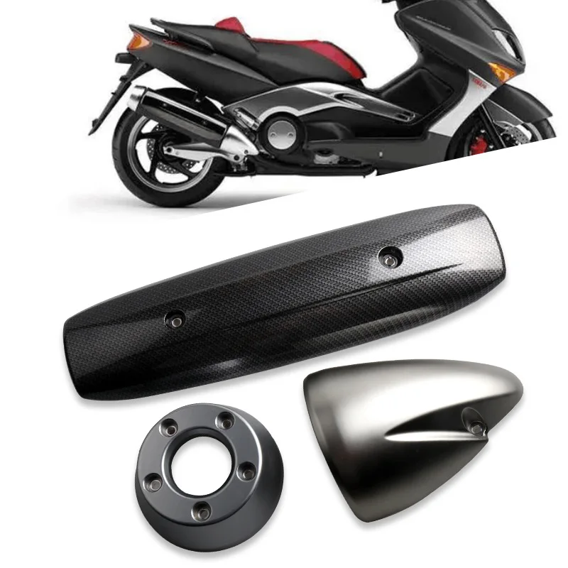 TMAX500 Motorcycle Exhaust Pipe Cover Cowl for YAMAHA T-MAX500 2001-2005 Protector Heat Shield Guard TMAX 500 2002 2004 2003