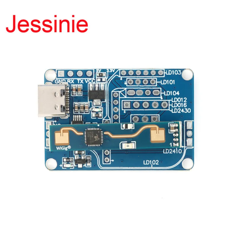 HLK-LD2410B Test Kit LD2410 24GHz 5V High Sensitivity Human Presence Status Sensing Radar Heartbeat Detection Sensor Module DIY