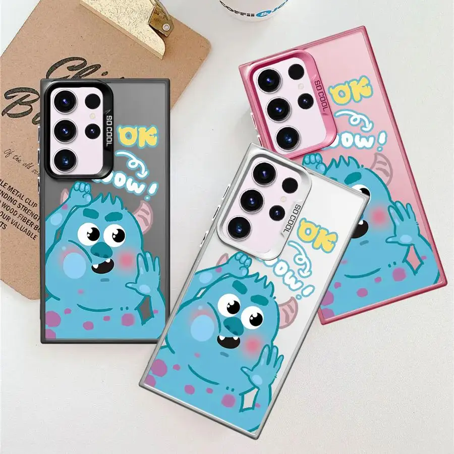 Shockproof Case For Samsung Galaxy S24 S23 S22 Ultra S20 FE S21 Plus Note 20 Silicone Shell Phone Cover M-Monsters Inc Funda