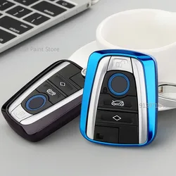 Car Key Case Cover For BMW I3 I8 Series Soft TPU Car Styling Protection Key Shell Keychain Interior Accessories Car Paint