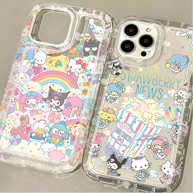 Lovely Hello Kitty Cinnamoroll Case For Xiaomi 13T 12T 14 13 12 Pro 11 10 Lite 5G NE POCO X6 X5 X4 GT X3 NFC F3 F4 F5 F6 Pro M5S