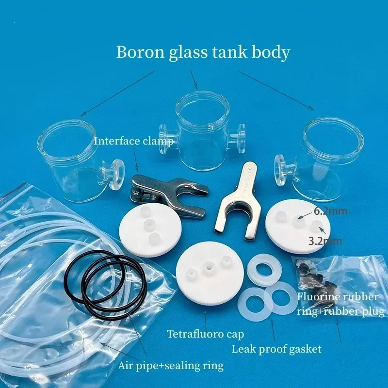 Cellule électrolytique scellée à membrane interchangeable, système à trois électrodes, cellule électrolytique, réacteur