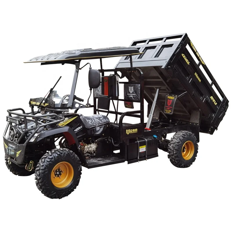 China's New 275cc 4x4 Gasoline Quad Bikes UTV Manual 4 Stroke Engine EEC Certified Farm Utility Vehicle 1 Person Ceiling Buggy