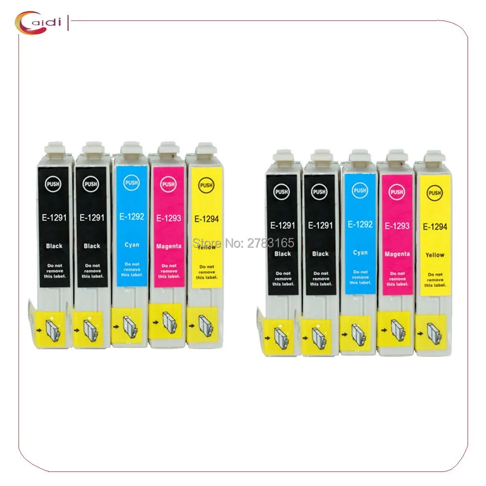 20Pcs T1291 T1294 T129 E-1291 Compatible  Ink cartridges For Epson Stylus SX235W SX-235W SX 235W inkjet printer