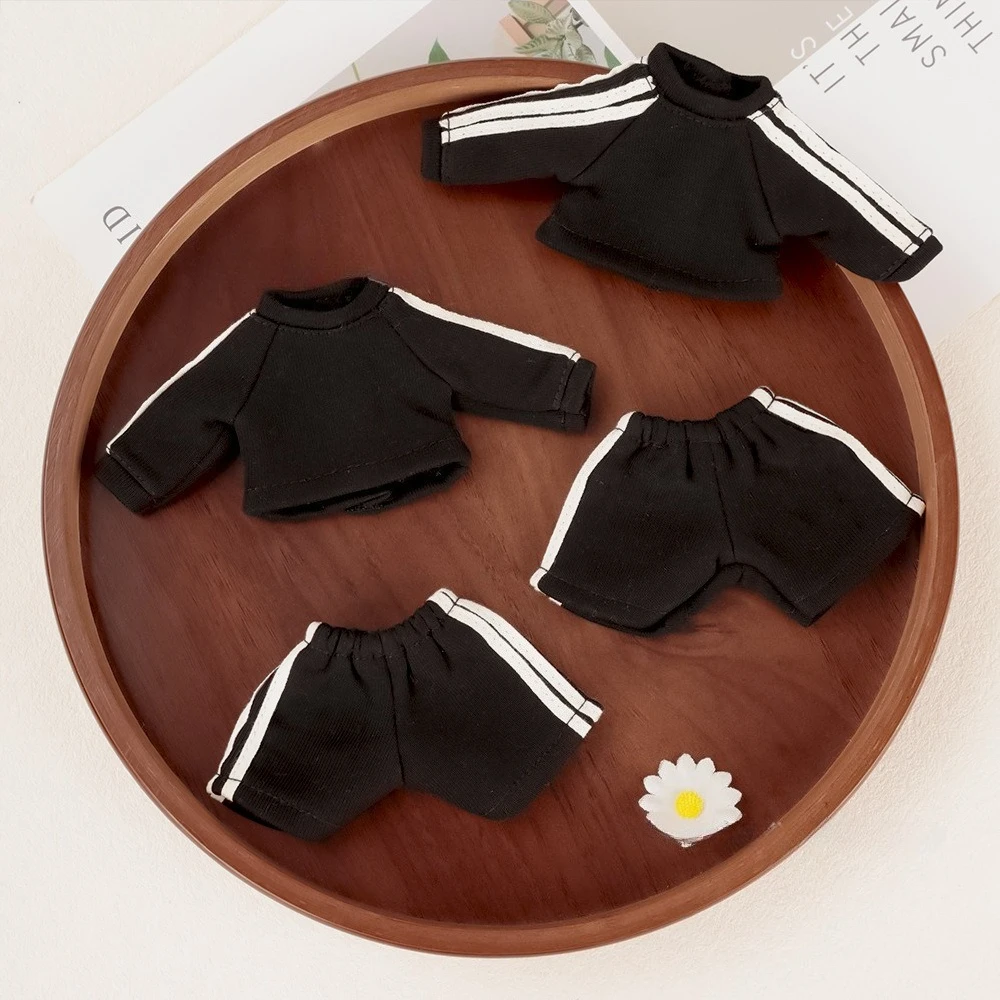 2Pcs Sport Doll Clothing Set Casual Sweatshirt Doll Outfit, Dress‑up Costume for 1/8 BJD ZSIGA 15‑20cm Dolls
