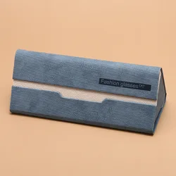 Fashionable and Simple Handmade Triangle Glasses Case Portable Folding Hard Shell Glasses Case