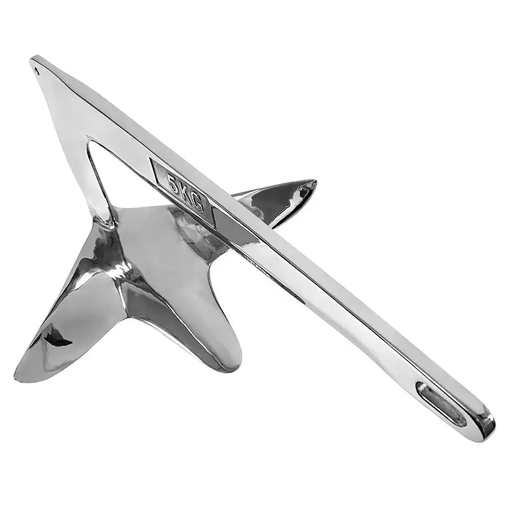 Power AISI 316 Stainless Steel Marine Accessories Bruce Anchor For Boat 7.5/10/15/20/25KG