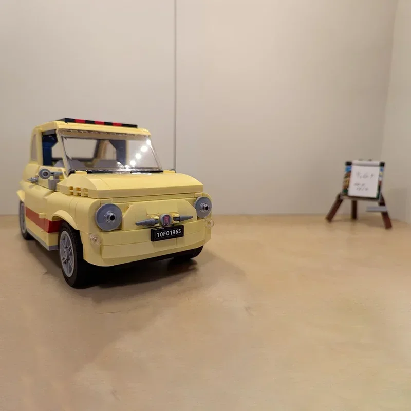 918 pçs fiat ss abarth mod criado modelo blocos de construção construção brinquedos criativos tijolo presente natal crianças presentes aniversário