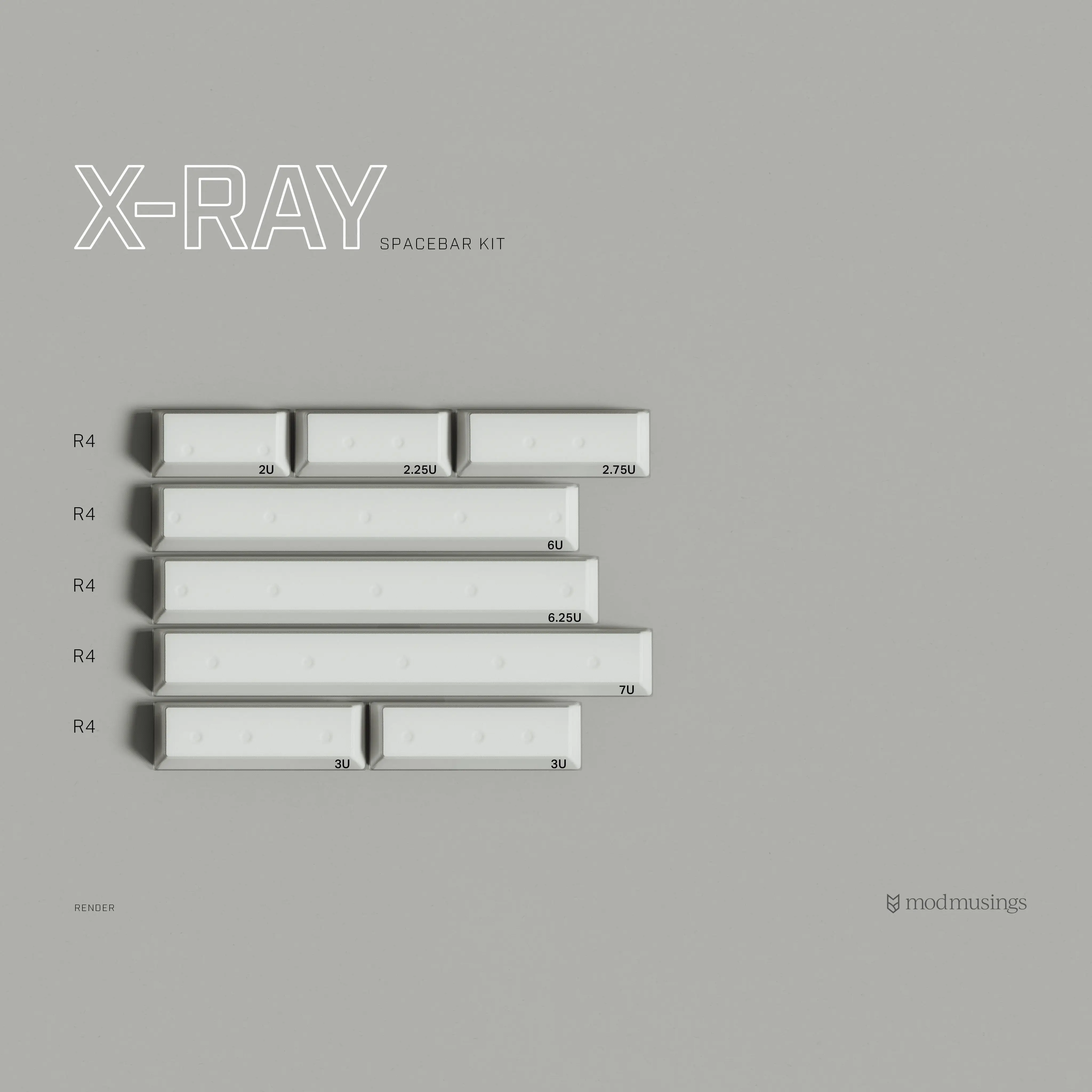 Pbtfans x-ray absダブルショットチェリープロファイルキーキャップ