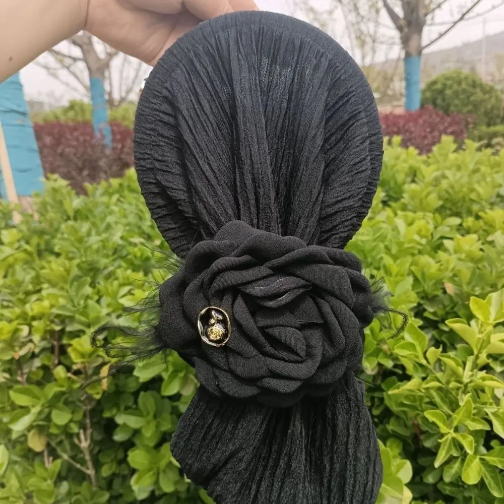 

2PCS Hairpin 3D Rose Hair Clip Accessories feather Multilayer Brooch Accessories Blossoms Handmade DIY Cloth Patch Jewelry