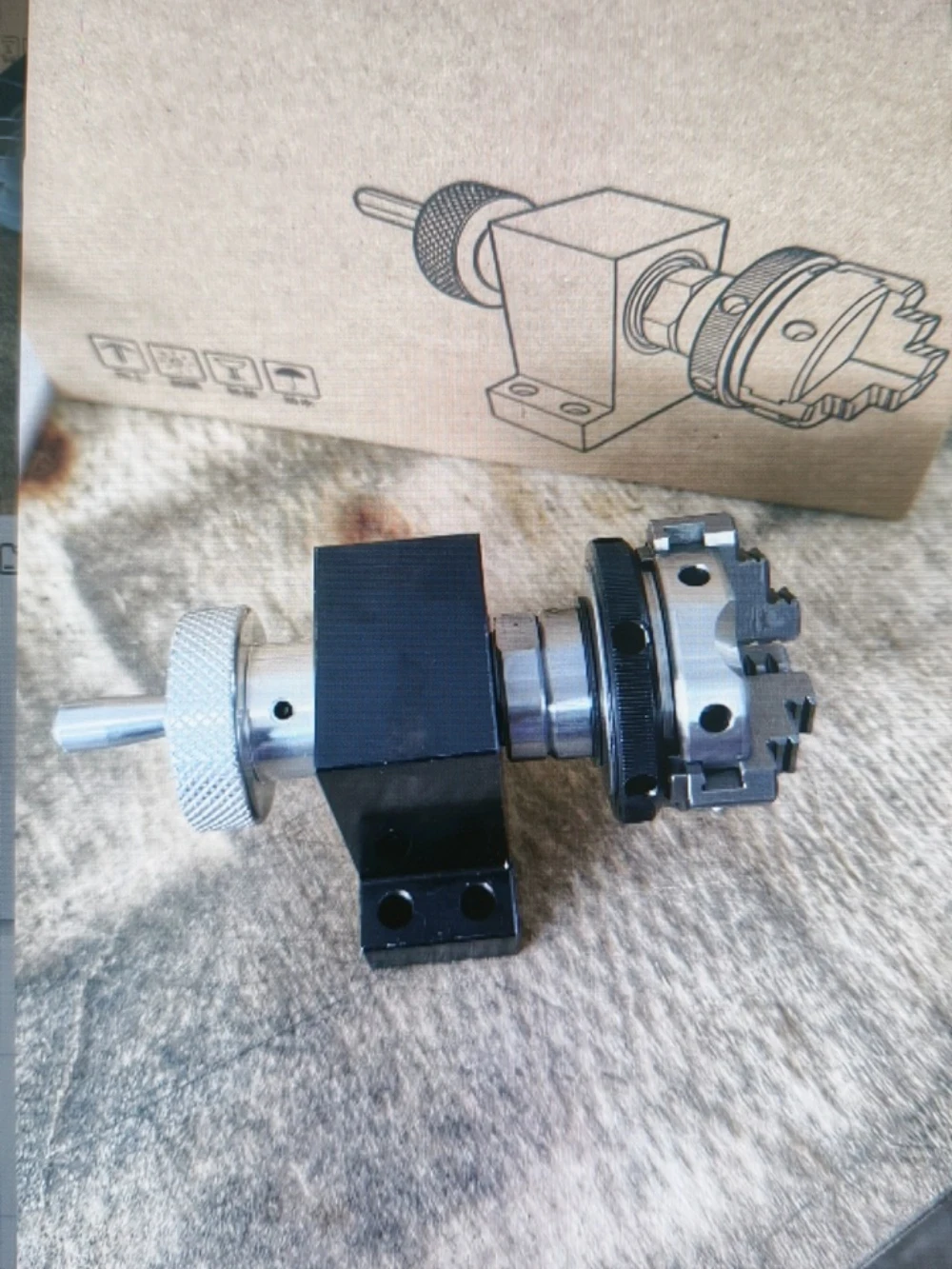 Mini Hand-Cranked Three-Jaw Self-Centering Chuck K01-50 Manual Rotary Fixture for Precision Clamping And Workholding