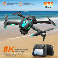 New M5S RC Drones 8K Profesional HD Camera Brushless 360° Obstacle Avoidance Height Hold Foldable Quadcopter Helicopter Toy Gift