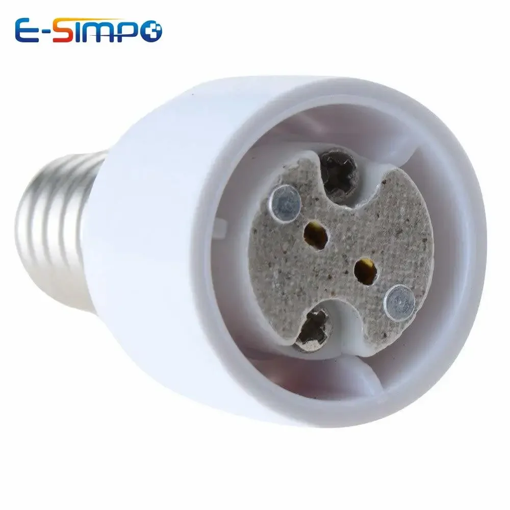 4pcs E14 to MR16 Gu5.3 G4 Gu4 Lamp Base Holder Socket Adapter,Euro Standard Candelabra base E14 to MR16 G4 Spotlight Converter