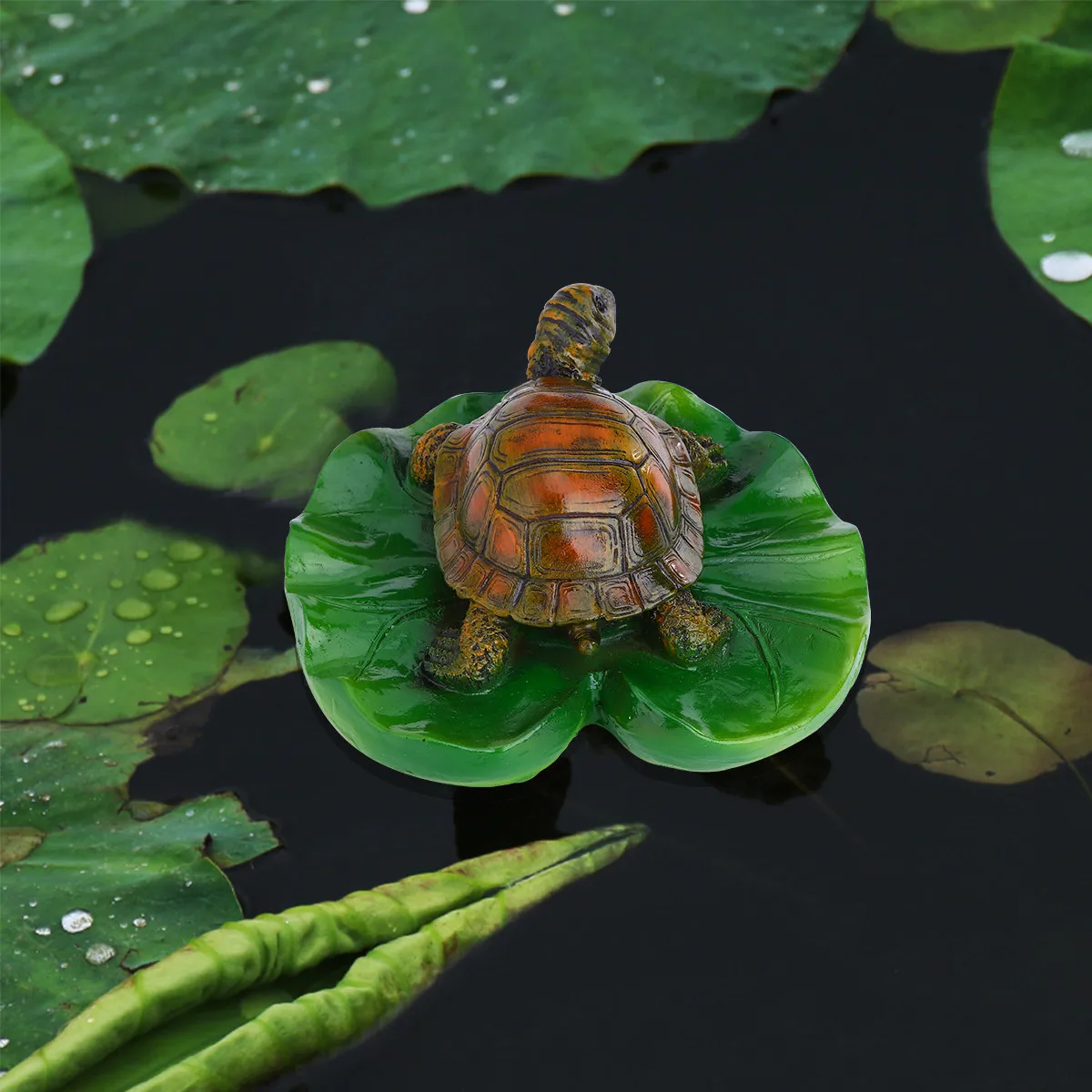 

Декоративная фигурка черепахи, коричневая, изысканная, ручной работы, украшение для сада, пруда, дома, рабочего стола, офиса, художественный сувенир в виде животного