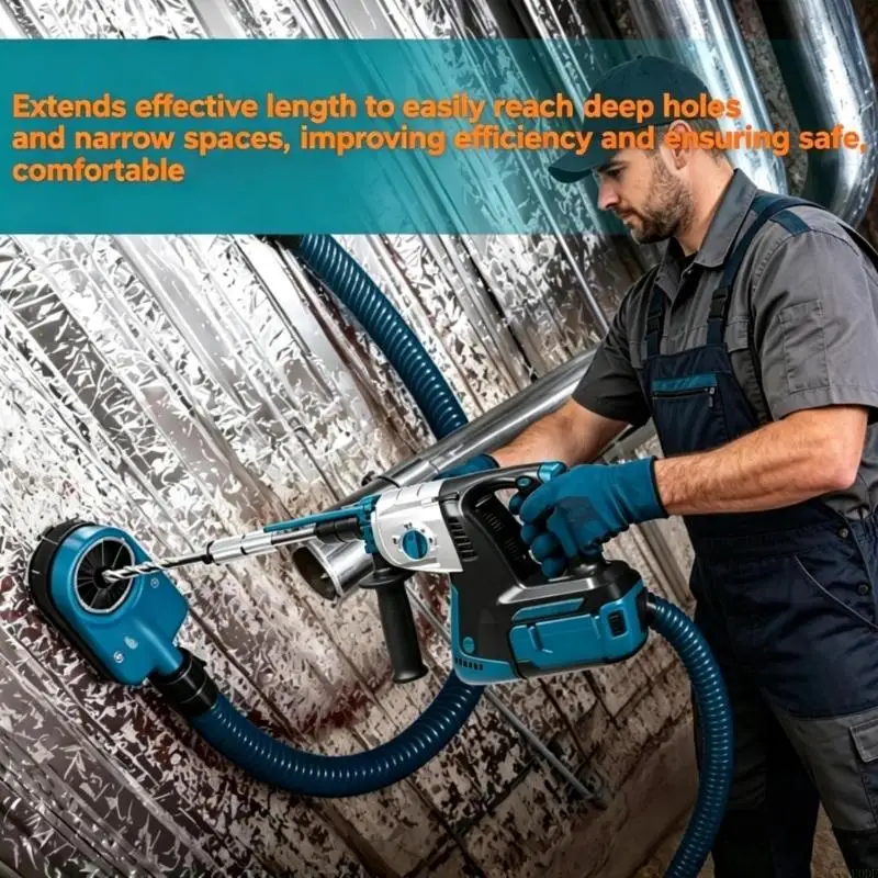 260Mm Drill Extension Rod, Metal Extension Adapter for Tight Area Repair Work with Coupling Grip, Firm Support