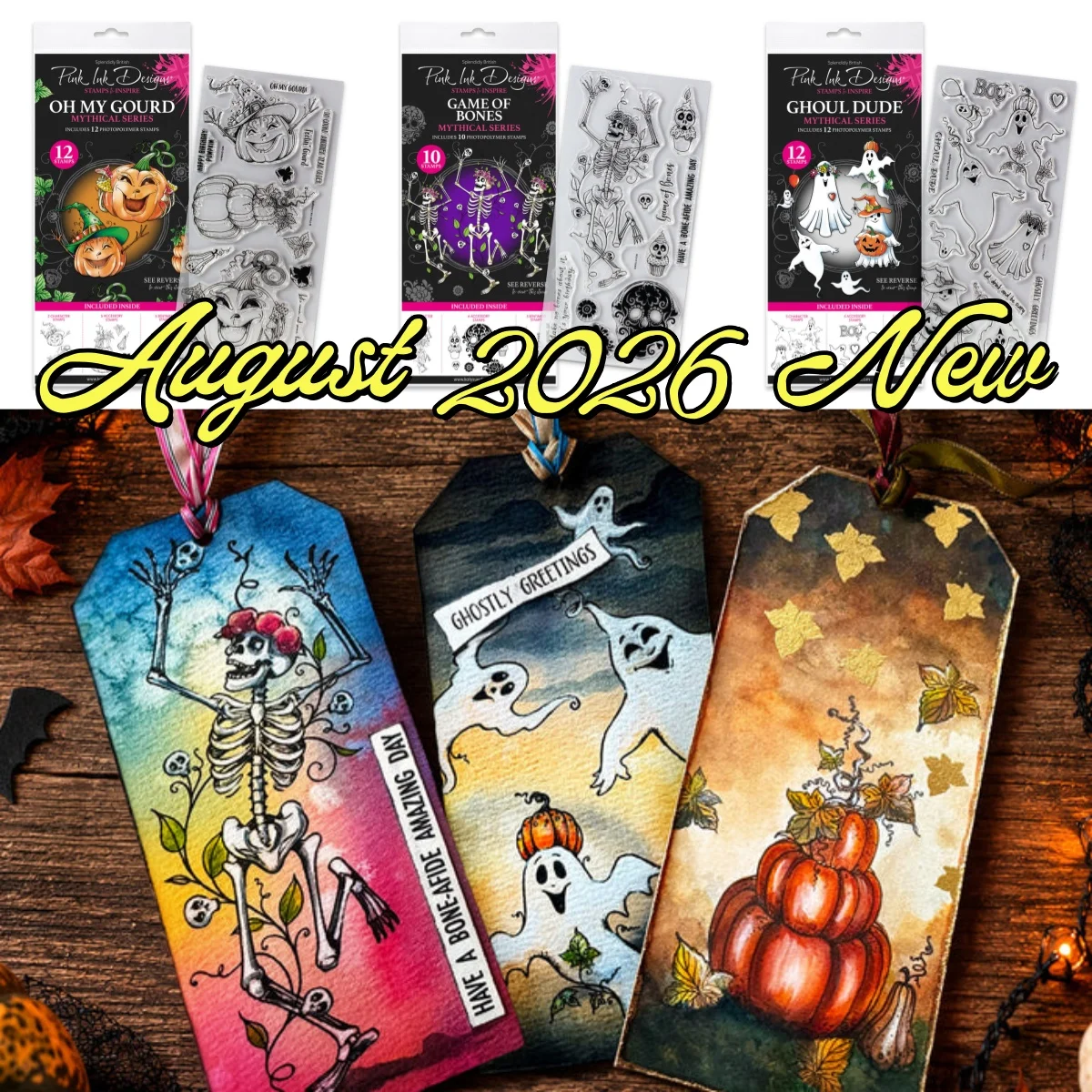 Ghoul Dude Bones Gourd Halloween Clear Stamps For DIY Decorating Scrapbook Paper Card Album Embossing Craft August 2026 New