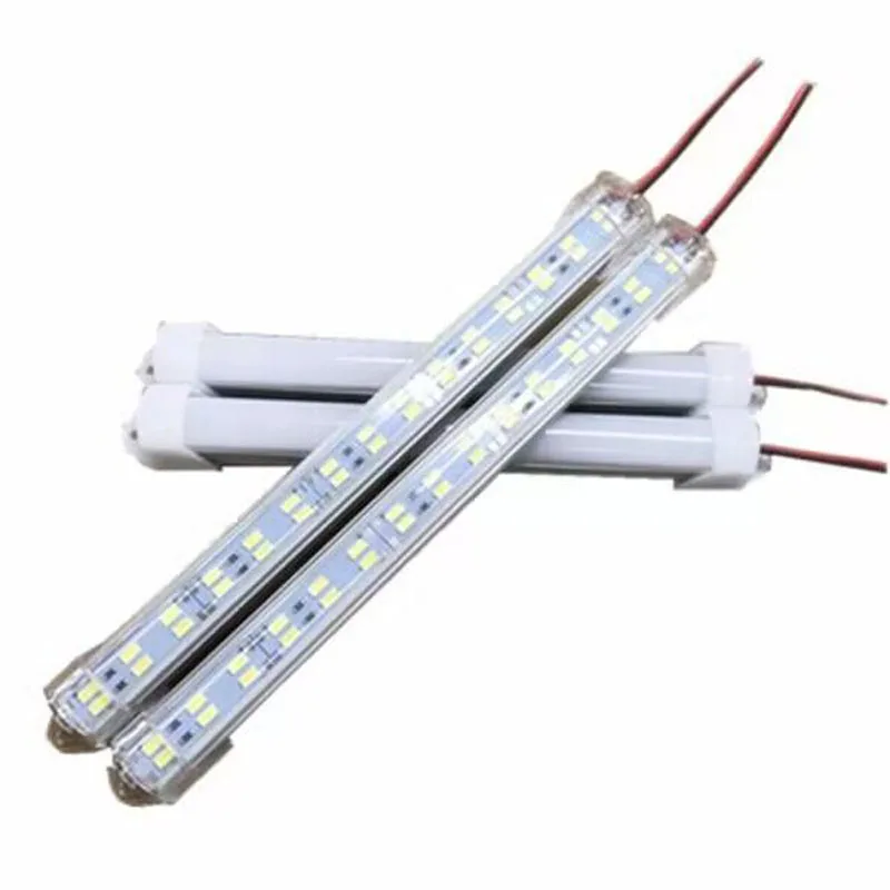 

5pcs 22cm 27cm 5630 LED Hard Strip Double Row 30 leds 36 led 6w Cabinet Car Truck Rigid Tube Bar 12v 24v 3000k 4000k 6000k 6500k