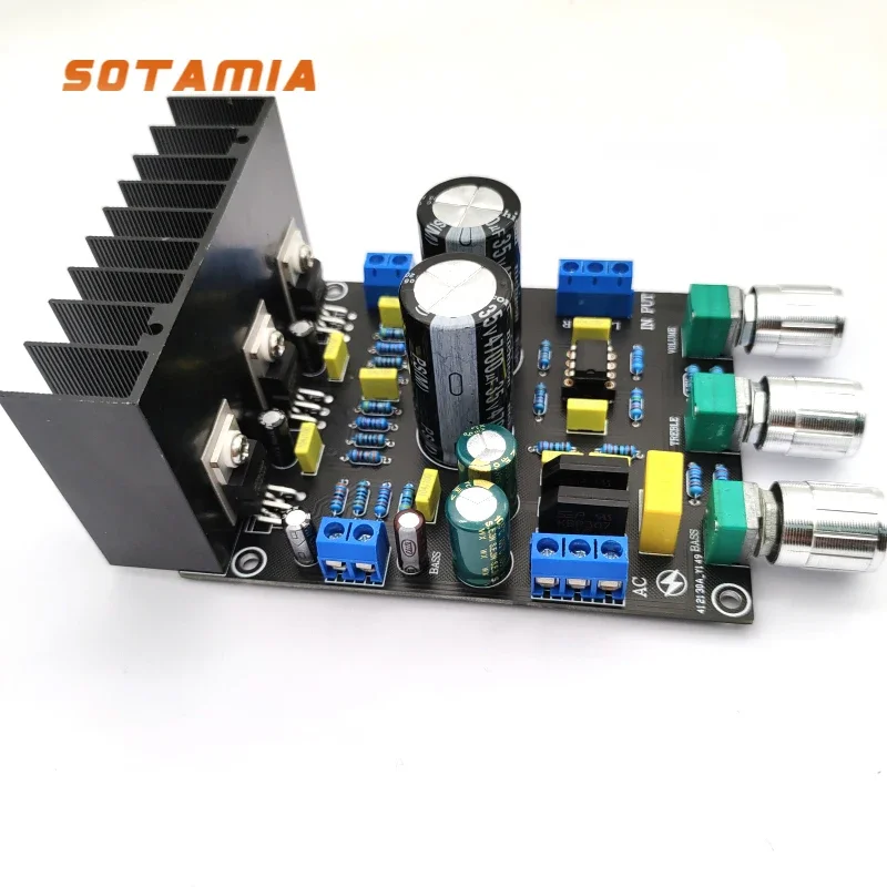 

SOTAMIA LM1875 Power Amplifier Audio Board 2.1 Channel Subwoofer Amplifier Sound Amplificador Home Theater Mini Amp 2x20W+20W