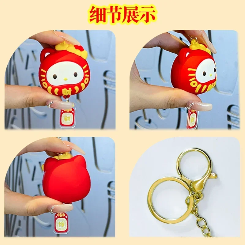 Sanrio Cinnamoroll Kuromi Anime Kawaii Ins Key Chain Pendant Cute Cartoon My Melody Bag Hanging Decoration Toys for Kids