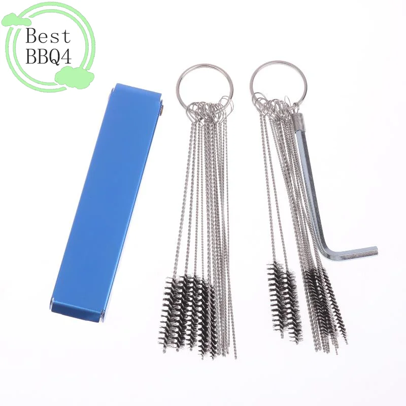

(BBQ4)1Set Cleaning Needles Brush Cleaner Tool Carburetor Carbon Dirt Jet Remove For Automobile Motorcycle ATV Welder Carb Chain