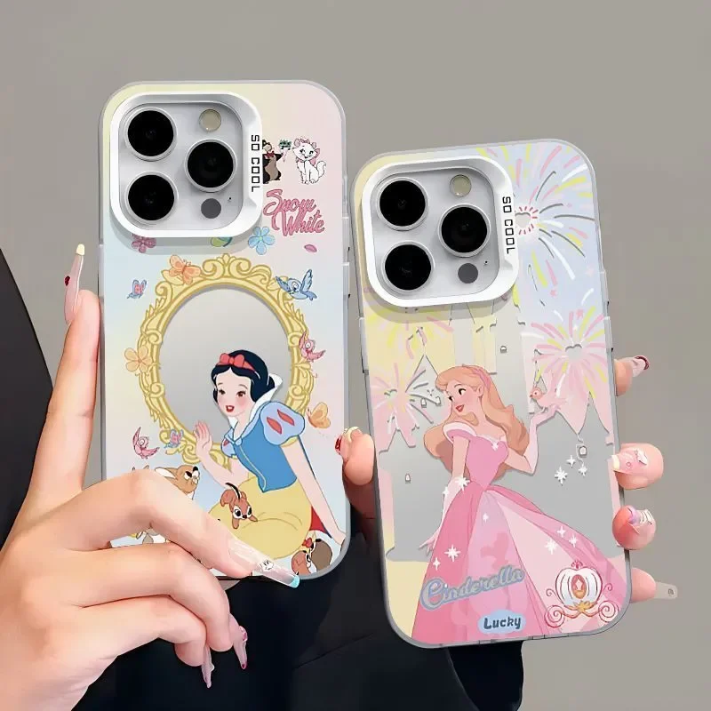 Disney Snow White Sleeping Beauty Princess Cute Phone Case For iPhone 15 14 13 12 11 Pro Max XR XS Max 7 8 Plus MINI Y2K Cover