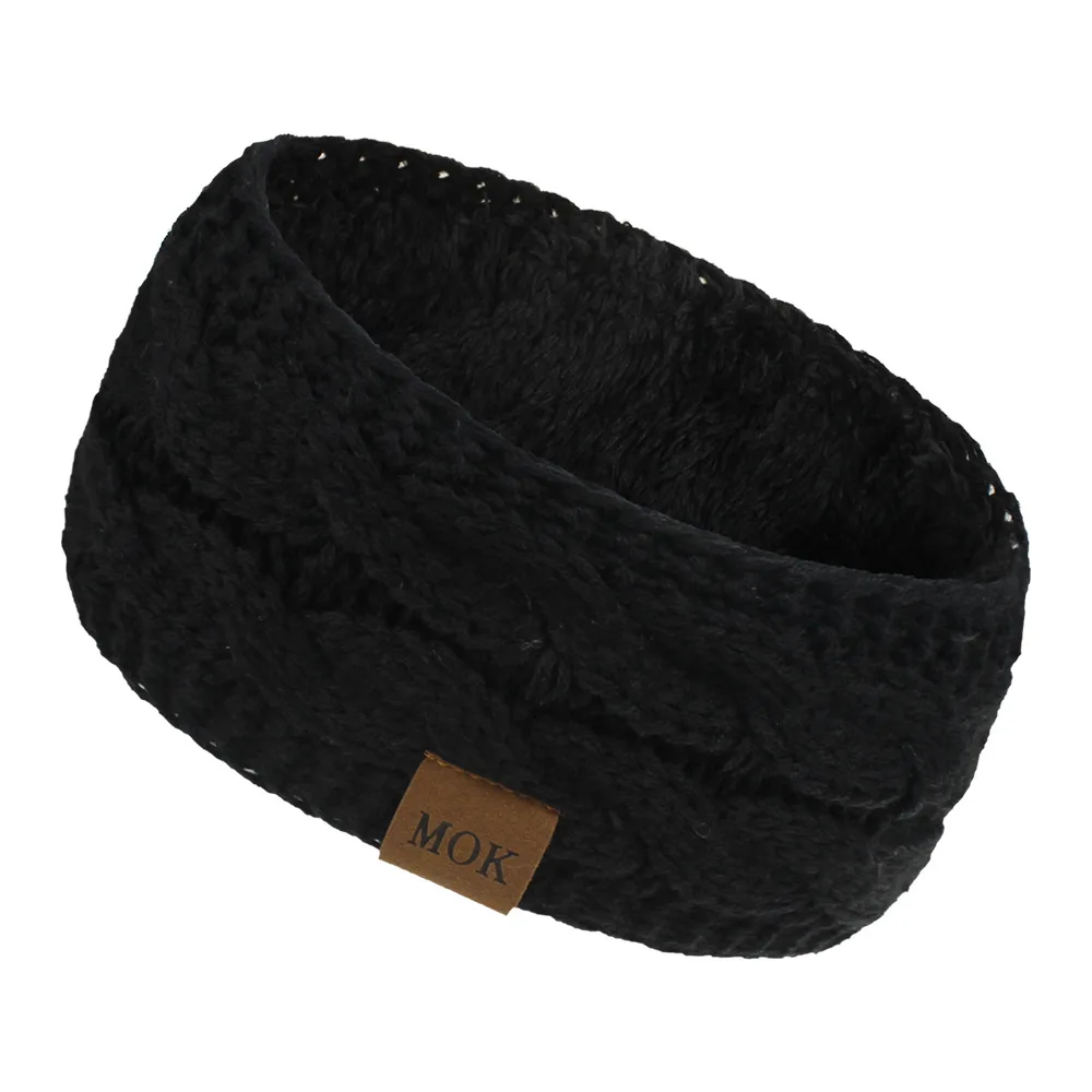 Neue Plüsch Stirnband Winter Warme Breite Elastische Haarband Feste Breite Turban Ohr Wärmer Haarband Weiche DIY Haar Zubehör Kopfbedeckungen – Detail 15