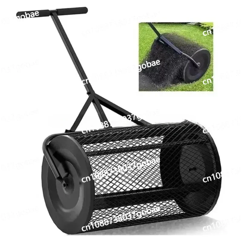 Adjustable Shape Handle Compost , Peat Moss , Metal Mesh Manure Spreader Lawns, Garden Planting Seeding