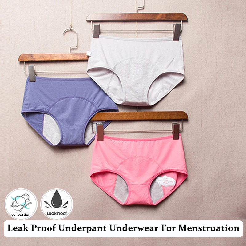 Auslaufsichere Menstruationsunterwäsche Übergröße L-8XL Periodenunterwäsche Physiologische Höschen Wasserdichte Slips Damenunterwäsche – Detail 3