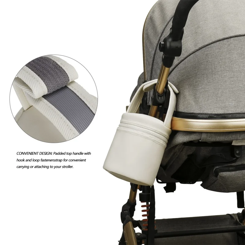 Baby bottle bag Waterproof constant temperature mother and baby travel bottle portable zipper storage bag stroller hanging bag