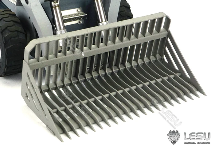 LESU 1/14 Hydraulisches Modellspielzeug Kompaktlader mit Metallsieblader Hochleistungs-RC-Baumaschine – Detail 11