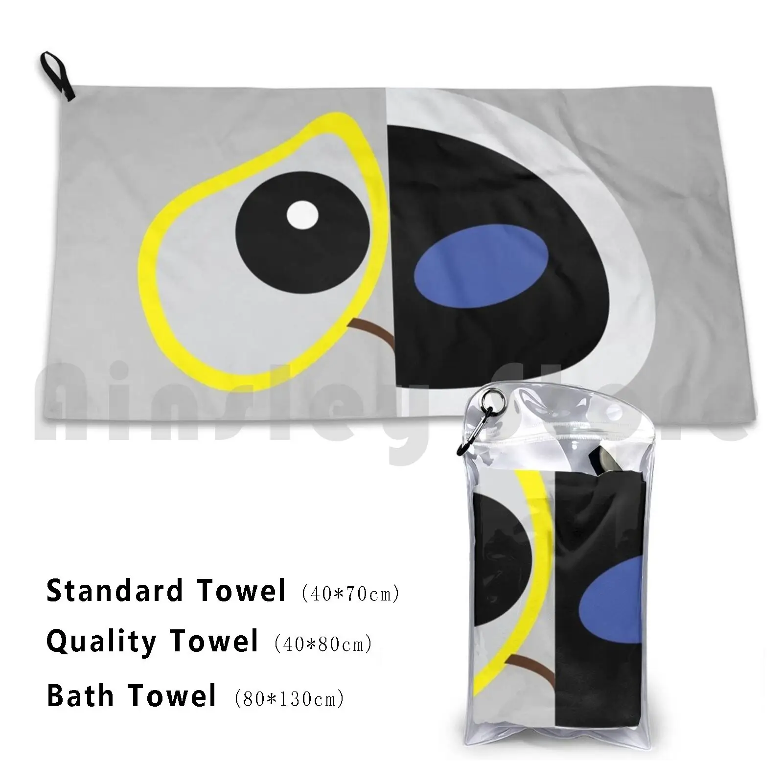 Mechanical Love Custom Towel Bath Towel Robot Eve Minimalist Minimal Modern Minimalism Pixar Graphic