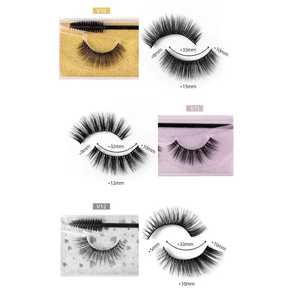 Multi-Layer 3D False Eyelash Three-dimensional Eyelash Extension Color Base Card Eyelashes Fluffy Natural Thin Long Makeup Tool