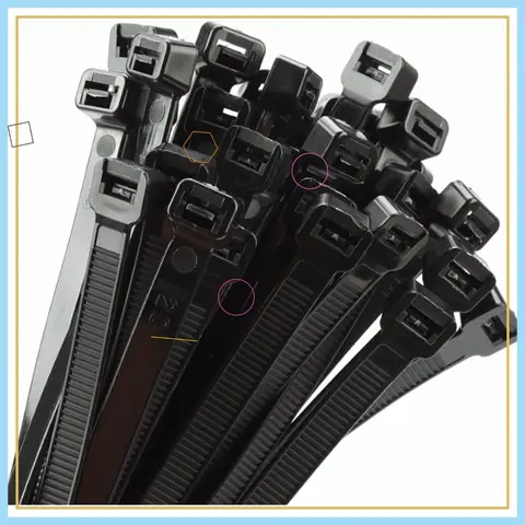 200LBS Heavy Duty Zip Ties 18 inch, 100 Pack, Black Cable Ties, UV Resistant for Indoor Outdoor Use