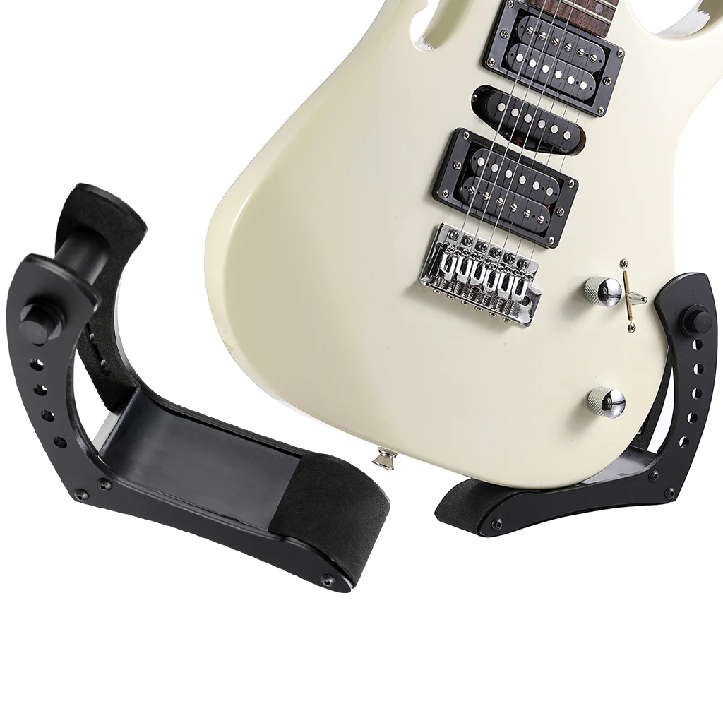 Reposapiés de guitarra de ancho ajustable, soporte ergonómico para piernas para guitarra acústica y eléctrica, taburete de Pedal plegable portátil antideslizante