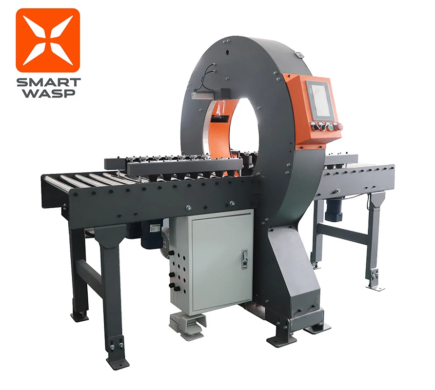 軌道式水平パレットストレッチ包装機 フィルムストレッチ包装機 水平包装機